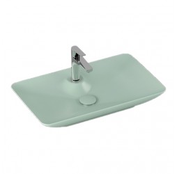 Isvea Sistema Y Clear Умывальник накладной, 644х395x125 мм, мятный