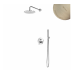 Душевой набор, скрытого монтажа, с латунной душевой лейкой Ø250 мм и ручным душем Elo Leaf 167 722 1MM Morning Mist