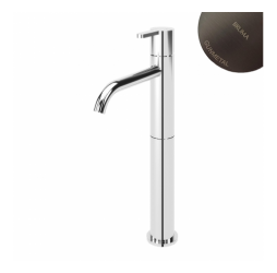 Смеситель для раковины высокий, настольный Leaf 167 002 0MG Gunmetal