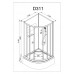 Душевая кабина AvaCan D311 AVA 110x110 без крыши, стекла матовые, профиль хром