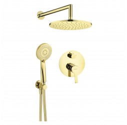 Deante Arnika Gold Душевая система скрытого монтажа, золото