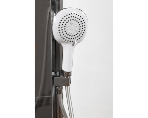 Душевая кабина AvaCan Z111MTSTEAM AVA 100x100 с баней, стекла прозрачные/матовые, профиль хром