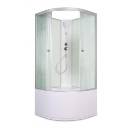 Душевая кабина Avacan L910N AVA 100x100 без крыши (стекла матовые с рисунком)