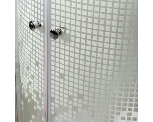 Душевая кабина Avacan L910N AVA 100x100 без крыши (стекла матовые с рисунком)