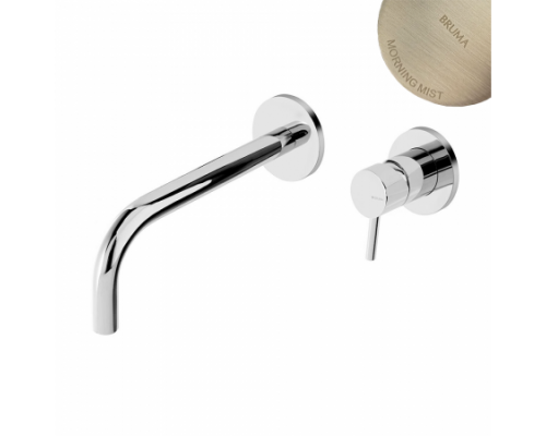 Смеситель для раковины на 2 отверстия, настенный. Длина излива 170мм Lusitano 107 850 1MM Morning Mist