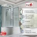 Душевая кабина Avacan EM5811RLEDT AVA 110x80 правая, LED, стекла прозрачные, профиль хром
