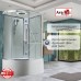 Душевая кабина Avacan EM5811RLEDT AVA 110x80 правая, LED, стекла прозрачные, профиль хром