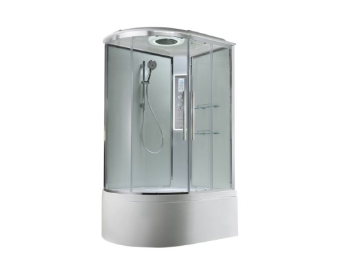 Душевая кабина Avacan EM5811RLEDT AVA 110x80 правая, LED, стекла прозрачные, профиль хром