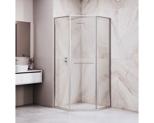 Душевой уголок RGW SV-82 L 90x90 33328299-11L стекло прозрачное, профиль хром