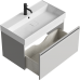 aqwella Тумба под умывальник 81x47 Pure Прямоугольная цвет светло-серый PUR0108ST
