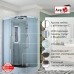 Душевая кабина AvaCan EM2912RLED AVA 120x90 левая, LED, стекла матовые, профиль хром