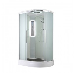Душевая кабина Avacan EM2912RLED AVA 120x90 левая, LED, стекла матовые, профиль хром