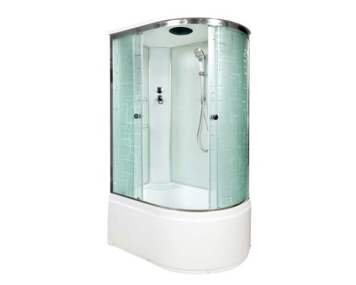 Душевая кабина AvaCan EM5012L AVA 120x90 стандарт, левая, стекла с рисунком, профиль хром