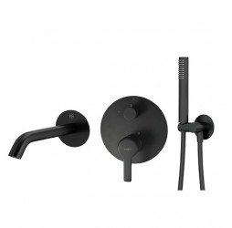 Deante Nero Система скрытого монтажа для ванной круглая, черный