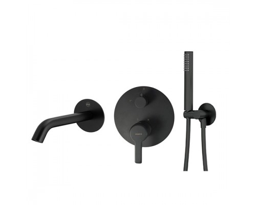 Deante Nero Система скрытого монтажа для ванной круглая, черный