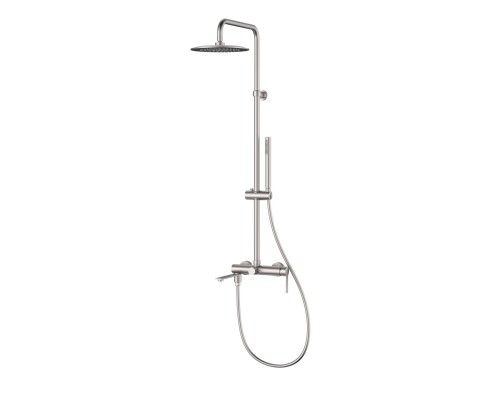 Душевая стойка Vincea Linea VSFS-4LN1BN с изливом, брашированный никель