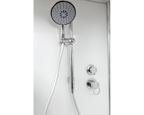 Душевая кабина AvaCan D271SEL AVA 100x100 с электрикой, стекла матовые, профиль хром