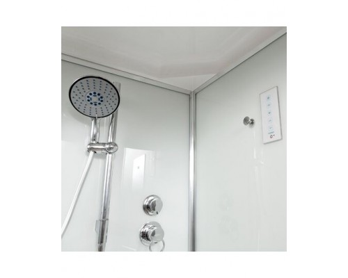 Душевая кабина AvaCan D271SEL AVA 100x100 с электрикой, стекла матовые, профиль хром