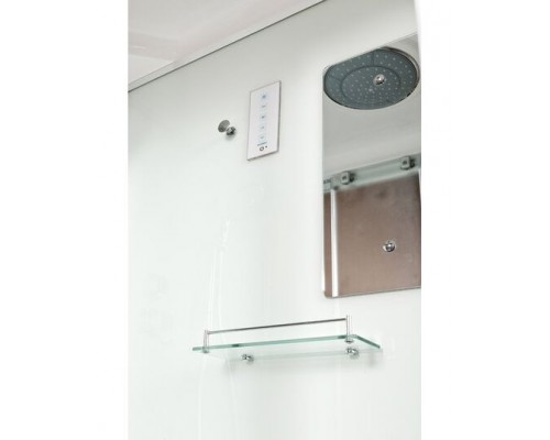 Душевая кабина AvaCan D271SEL AVA 100x100 с электрикой, стекла матовые, профиль хром