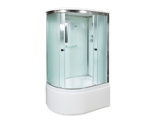 Душевая кабина AvaCan D512SREL AVA 120x90 с электрикой, правая, стекла матовые, профиль хром