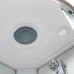 Душевая кабина AvaCan EM2710LED AVA 100x100 LED, стекла с узором, профиль хром