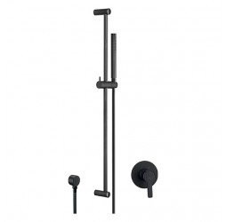 Deante Arnika Nero Душевая система скрытого монтажа с душ.гарнитуром, черный