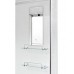 Душевая кабина AvaCan EM2012RLED+GM AVA 120x90 с LED и гидромассажем, правая, стекла с узором, профиль хром