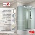 Душевая кабина AvaCan D3012RLED AVA 120x80 правая, LED, стекла матовые, профиль хром