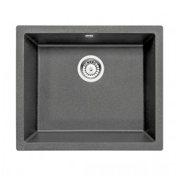 Deante Corda антрацит - мойка 1 чаша, 550*460*190 мм + сифон