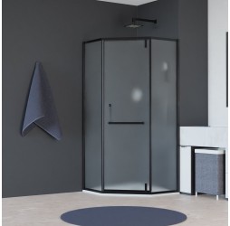 Душевой уголок, трапеция RGW HO-084-B Сатинат cтекло цвет профиля 8 мм 350608400-24