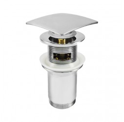 Deante Click-Clack  Пробка квадратная универсальная для раковины, хром