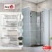 Душевая кабина Avacan EM2912RN AVA 120x90 правая, без крыши, стекла матовые, профиль хром