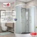 Душевая кабина Avacan EM2912RN AVA 120x90 правая, без крыши, стекла матовые, профиль хром