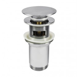 Deante Click-Clack Пробка круглая большая универсальная для раковины, хром