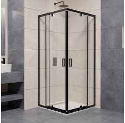 Душевой уголок RGW PA-038-B Прозрачное cтекло 6мм 900x900 цвет профиля черный  350803899-14