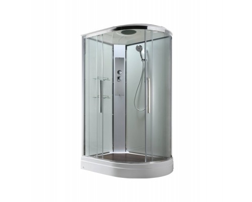 Душевая кабина AvaCan EM2812LT AVA 120x80 левая, стандарт, стекла прозрачные, профиль хром