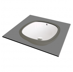 Deante Alpinia Умывальник врезной, 380*380 мм