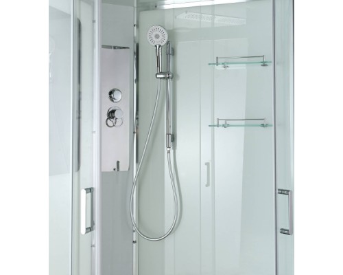 Душевая кабина AvaCan A2812L AVA 120x80 левая, стандарт, стекла прозрачные, профиль хром