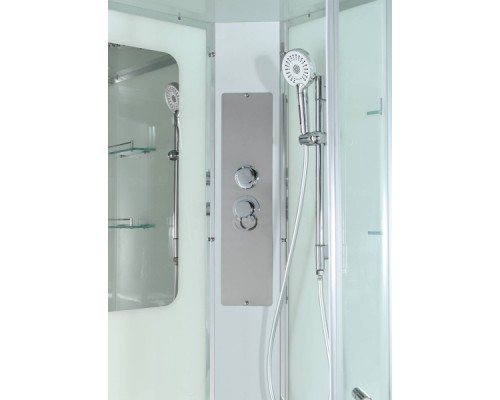 Душевая кабина AvaCan A2812L AVA 120x80 левая, стандарт, стекла прозрачные, профиль хром