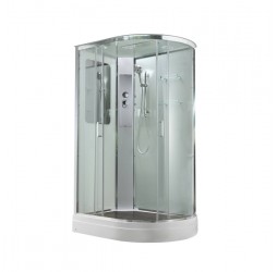 Душевая кабина Avacan A2812L AVA 120x80 левая, стандарт, стекла прозрачные, профиль хром