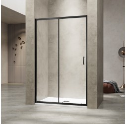 Душевая дверь 120*195 RGW PA-114-B Чёрный/Прозрачное/6 мм (118-122) (EasyClean) (030811412-14)
