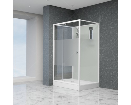 Душевая кабина RGW AN-207 Frost Line 90x90см, цвет профиля белый, стекло 5 мм 411320799-95