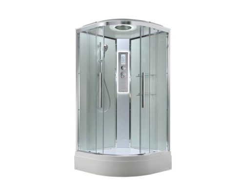 Душевая кабина Avacan EM3011LEDT AVA 110x110 LED, стекла прозрачные, профиль хром
