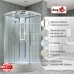 Душевая кабина Avacan EM3011LEDT AVA 110x110 LED, стекла прозрачные, профиль хром