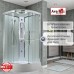 Душевая кабина Avacan EM3011LEDT AVA 110x110 LED, стекла прозрачные, профиль хром