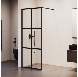 Душевую перегородку RGW WA-111 B неподвижное Walk In cтекло прозрачное(Принт) 8 мм чёрный