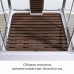 Душевая кабина AvaCan Z1910LED AVA 100x100 LED, стекла прозрачные, профиль хром
