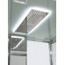 Душевая кабина AvaCan Z1910LED AVA 100x100 LED, стекла прозрачные, профиль хром