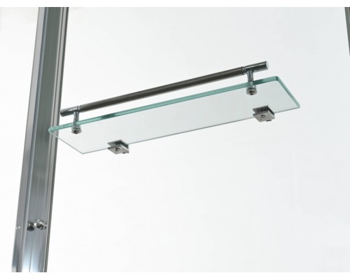 Душевая кабина AvaCan Z1910LED AVA 100x100 LED, стекла прозрачные, профиль хром