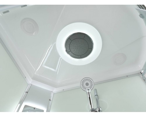 Душевая кабина Avacan EM5811LLEDT AVA 110x80 левая, LED, стекла прозрачные, профиль хром